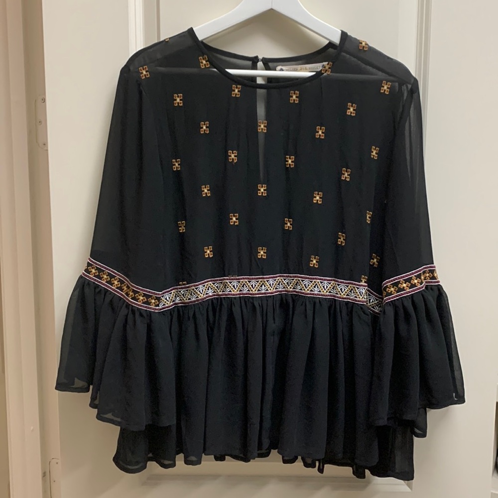 Sheer black top - Chelsea & Violet